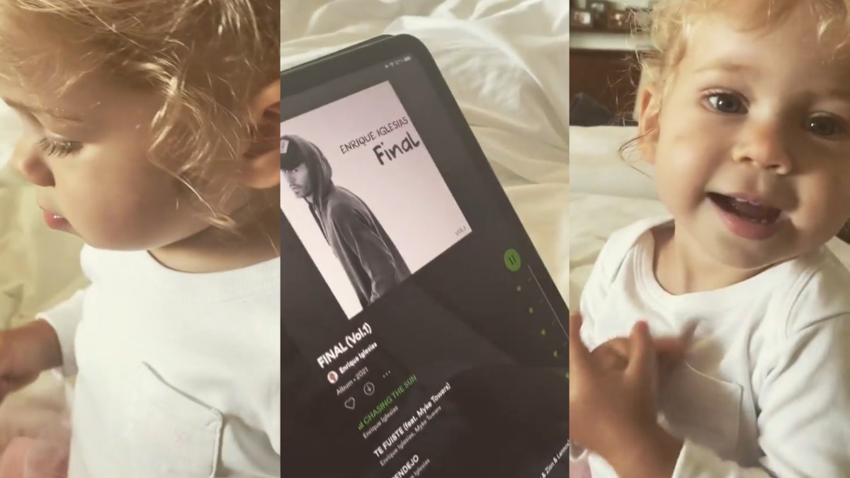 Enrique Iglesias Shares New Video of Daughter Mary(00)